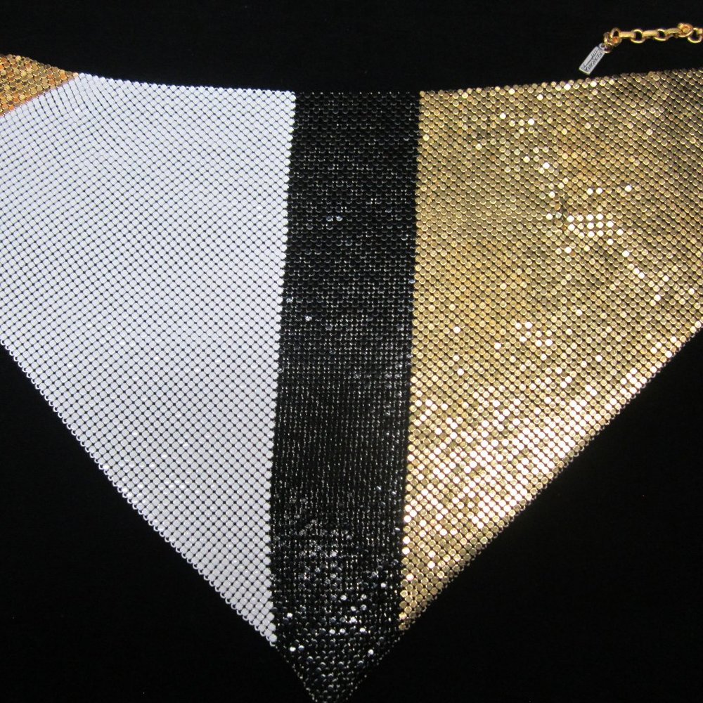 Ferrara Whiting and Davis gold black and white cowl - Picture 4 of 4